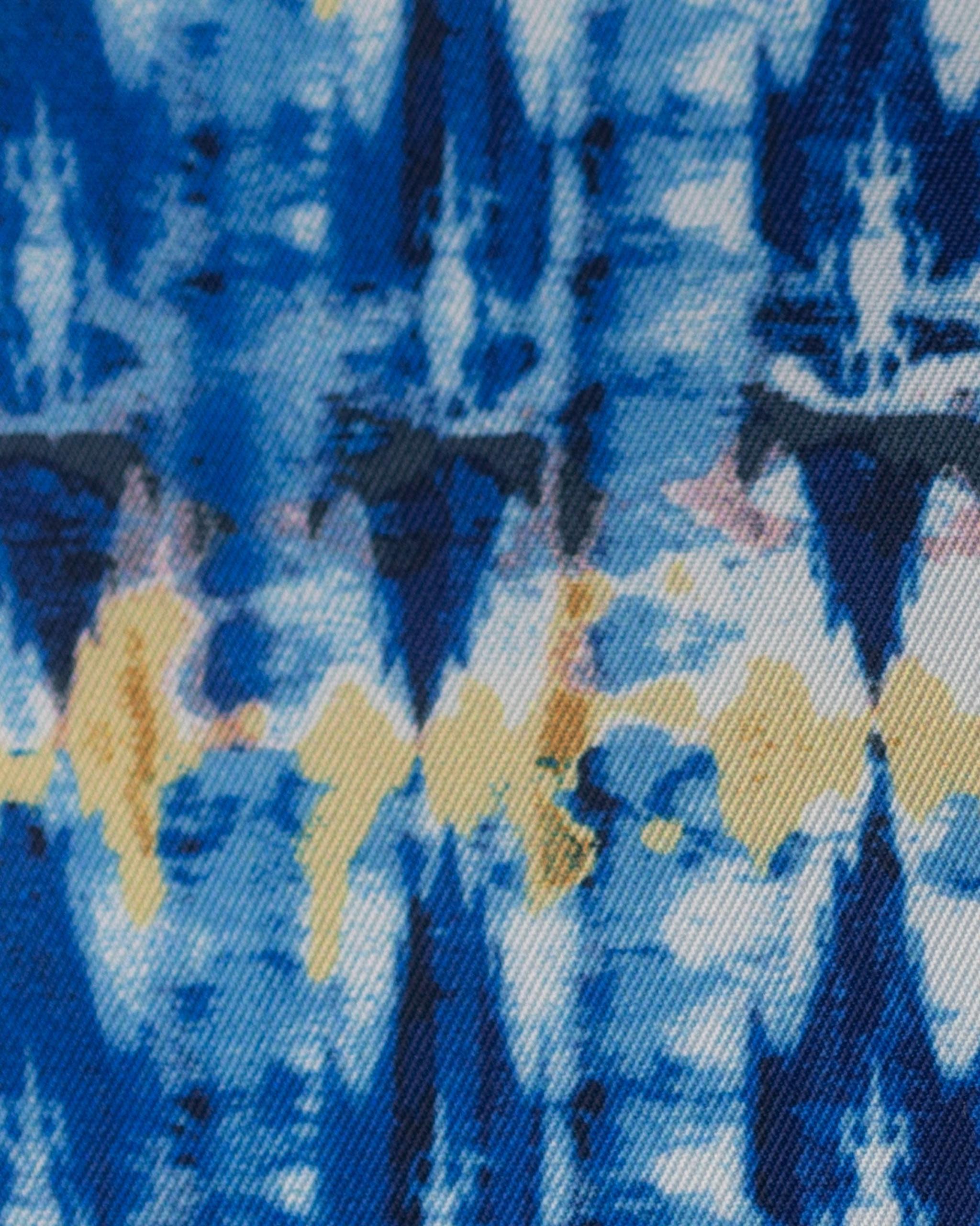 Tie-Dye Girls Navy "Luna" Performance Short Sleeve Show Shirt