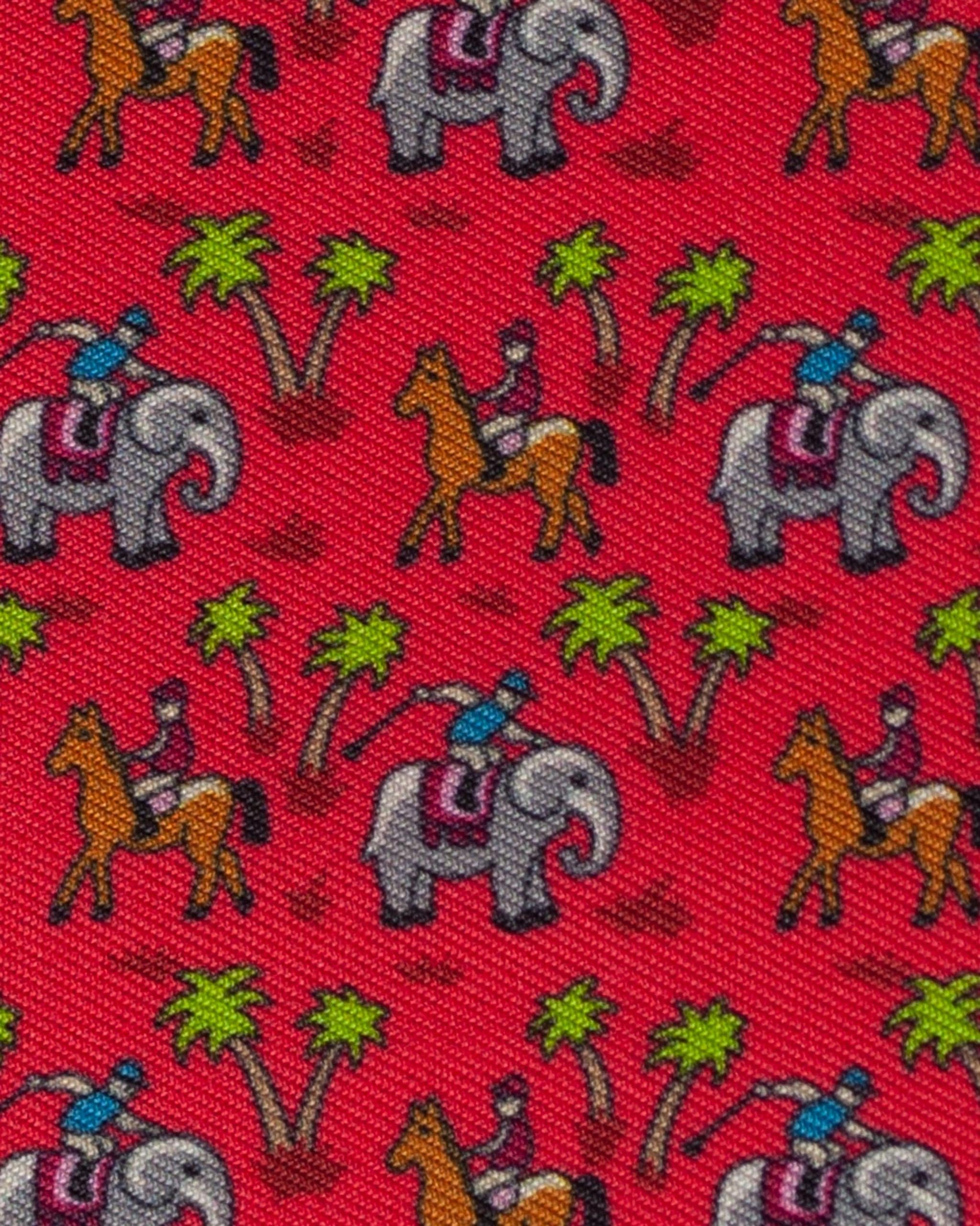 Safari Red Ladies Talent Yarn Straight Collar Long Sleeve Show Shirt