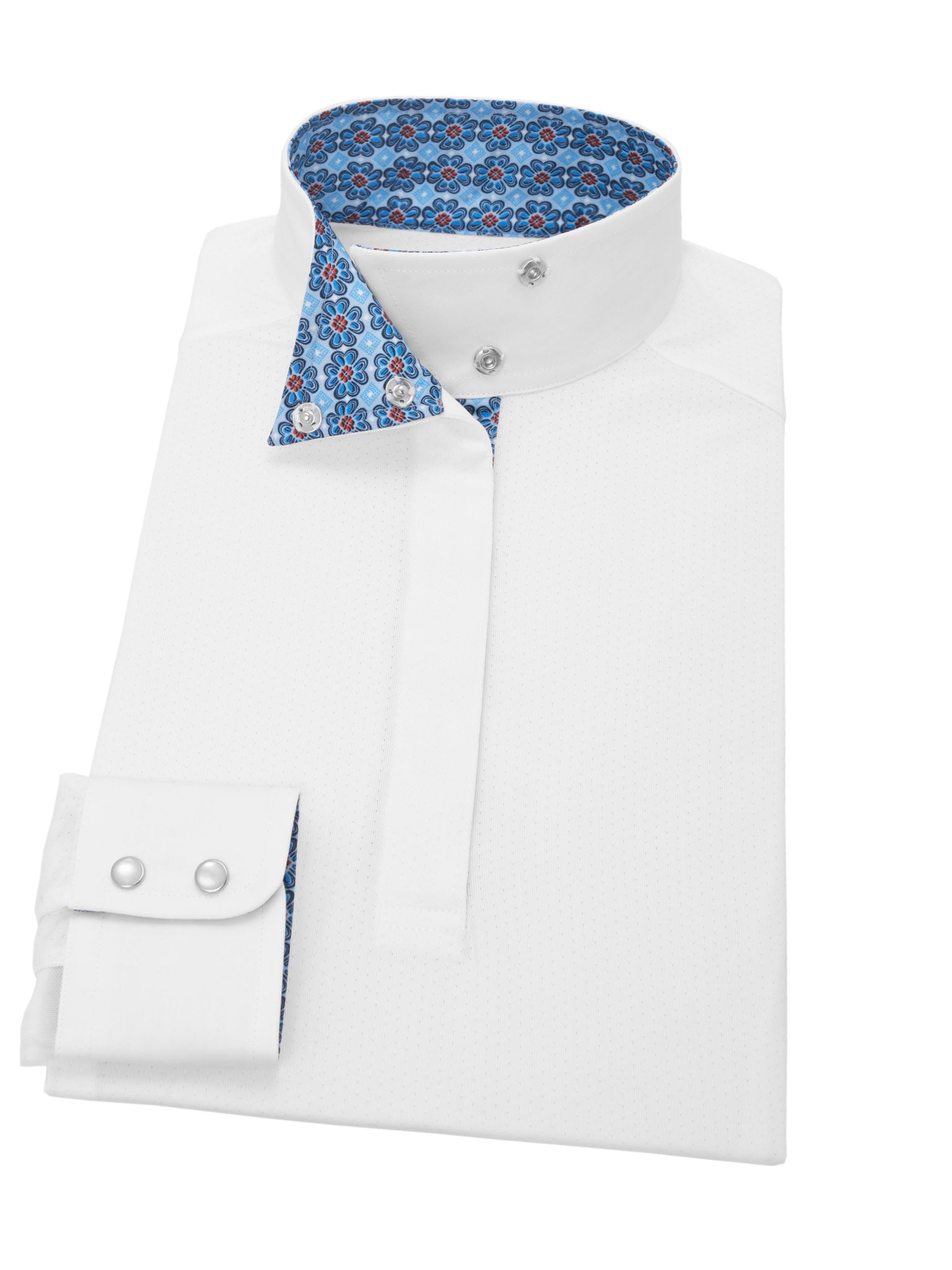 Beacon Hill Flower Ladies Talent Yarn Wrap Collar Show Shirt