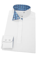 Beacon Hill Flower Ladies Talent Yarn Wrap Collar Show Shirt