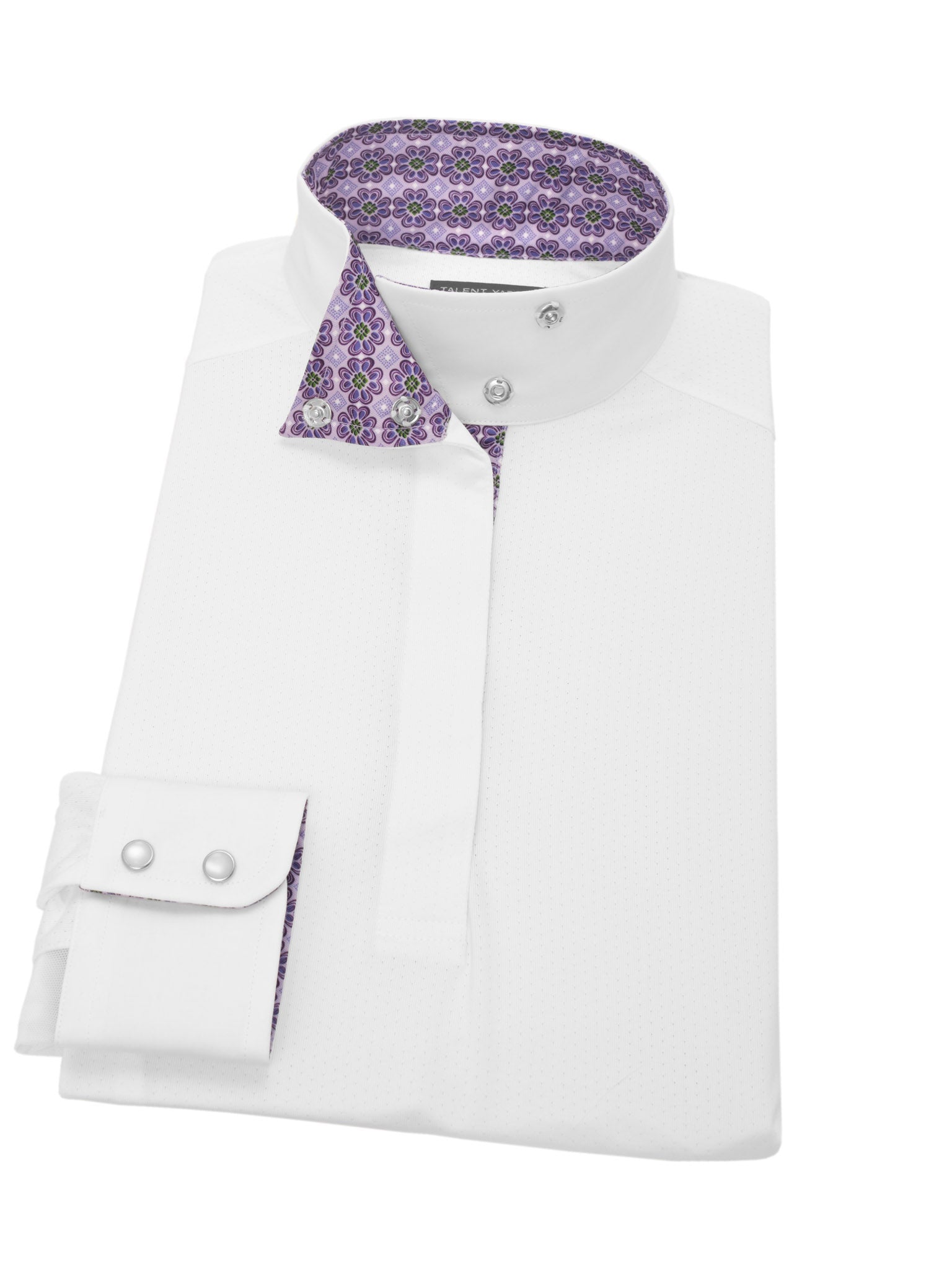 Beacon Hill Flower Ladies Talent Yarn Wrap Collar Show Shirt