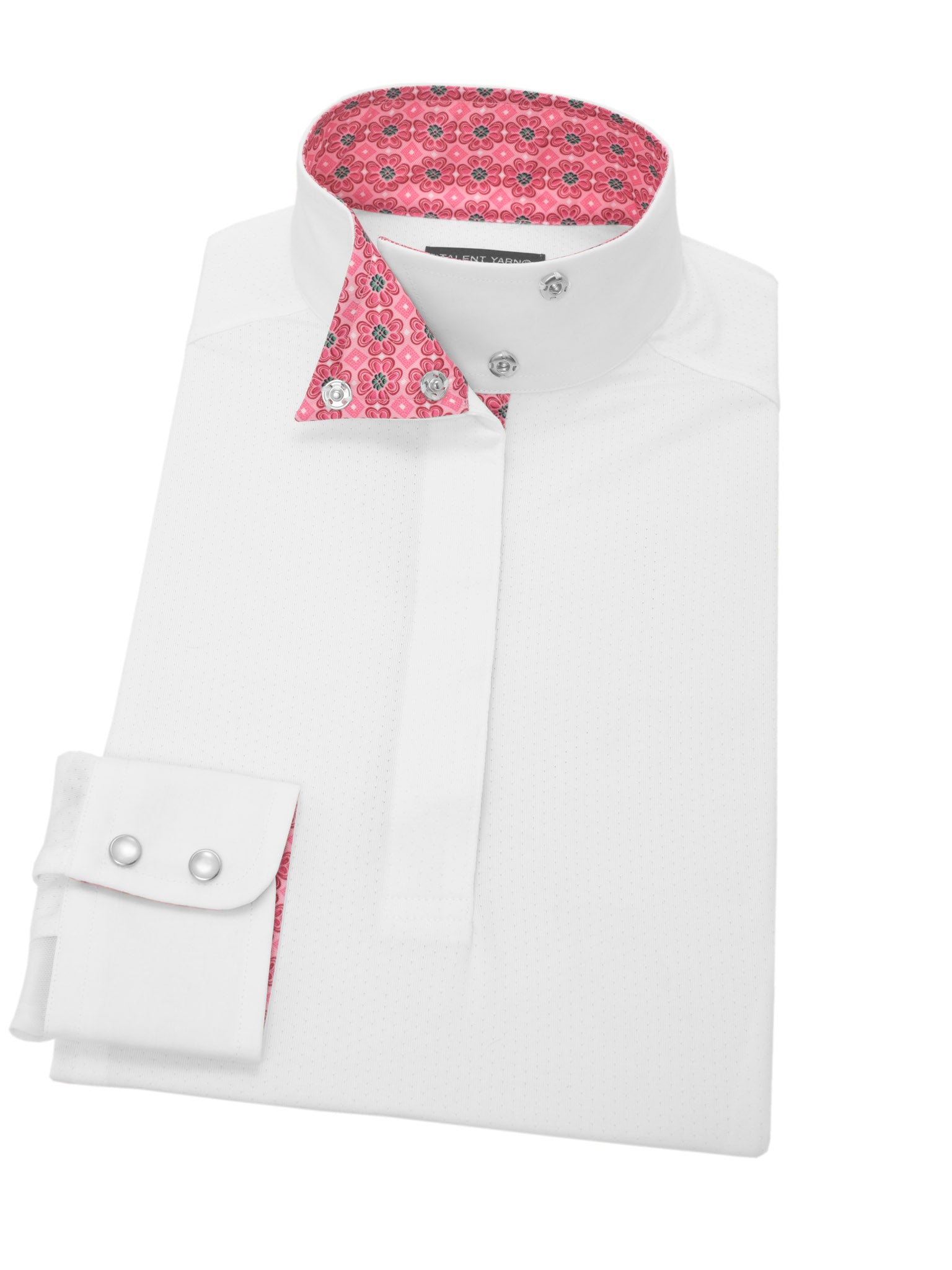 Beacon Hill Flower Ladies Talent Yarn Wrap Collar Show Shirt