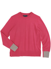 Hot Pink Luca Crew Neck Sweater