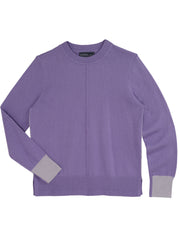 Purple Luca Crew Neck Sweater