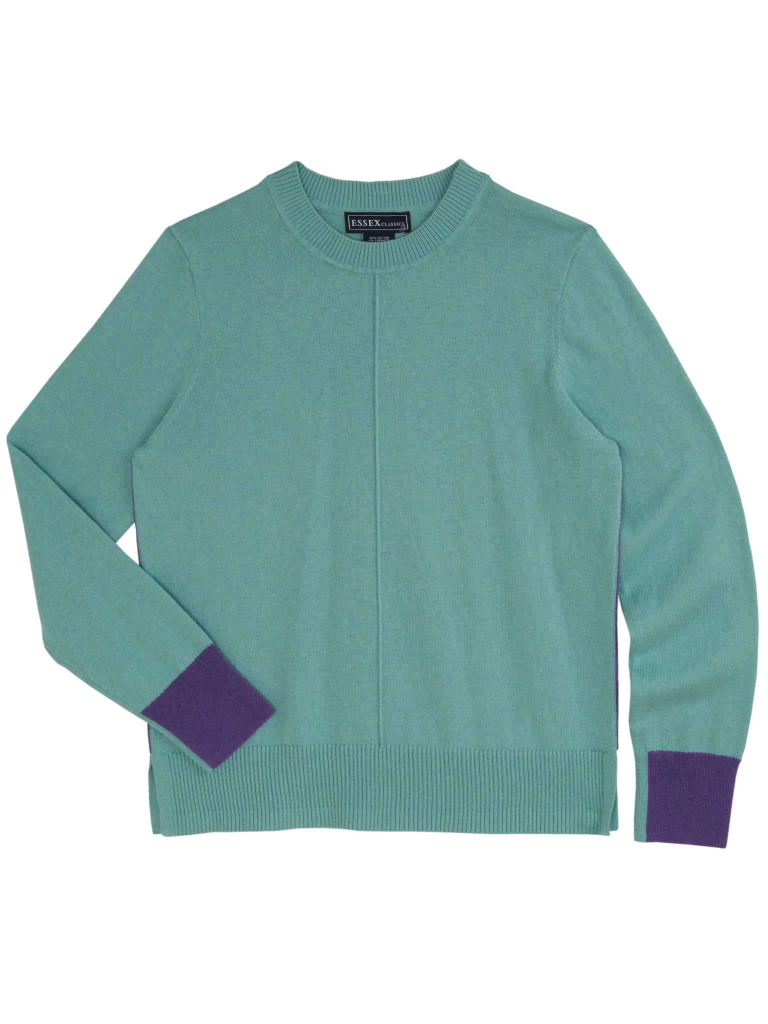 Teal Luca Crew Neck Sweater