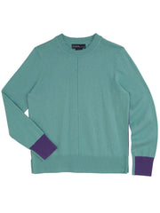 Teal Luca Crew Neck Sweater