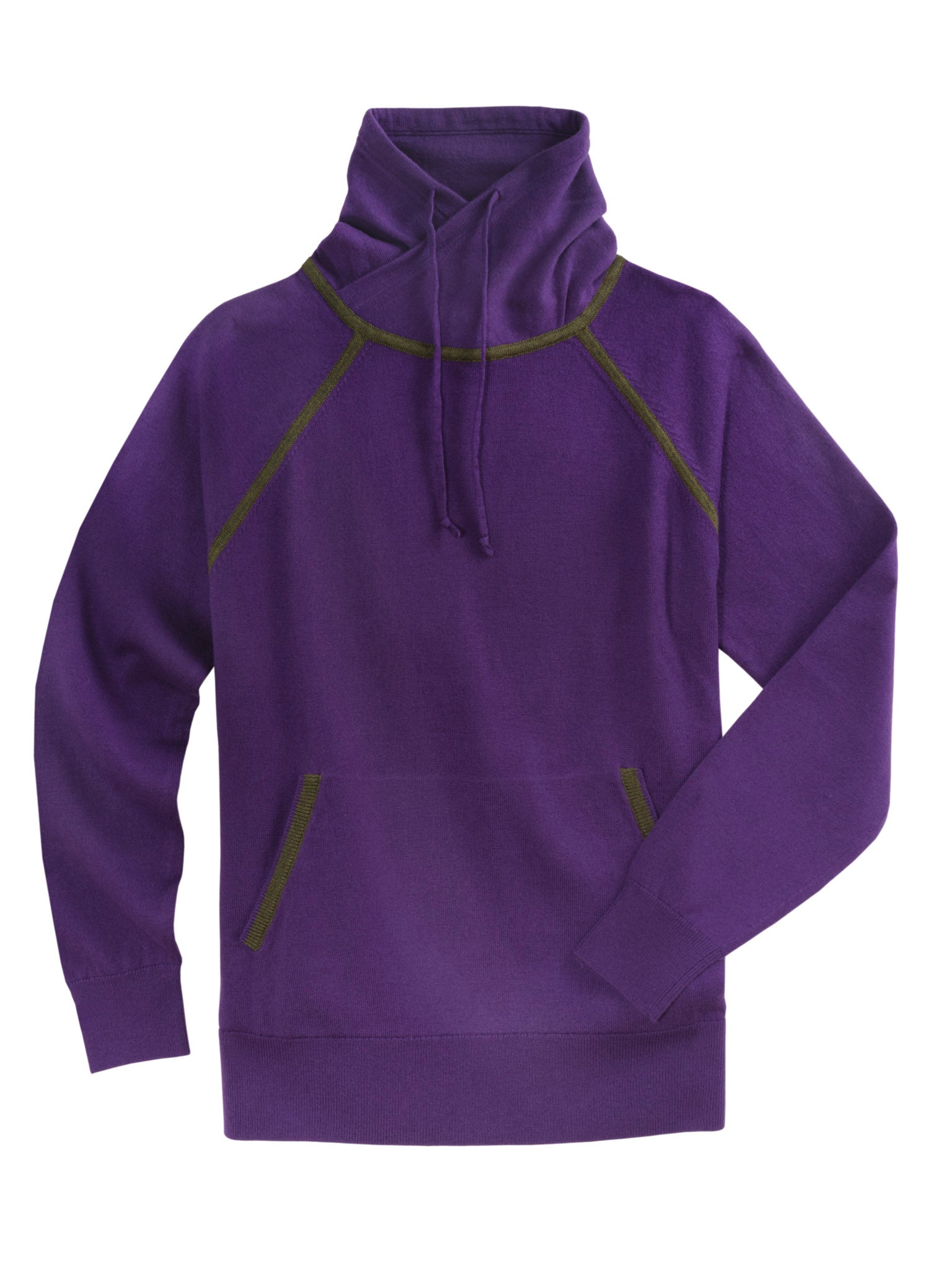 Purple "Charlize" Funnel Neck Sweater
