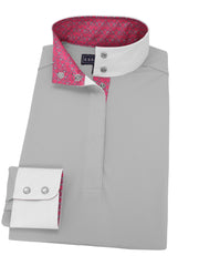 Bits "Dusk" Ladies Grey Performance Long Sleeve Show Shirt