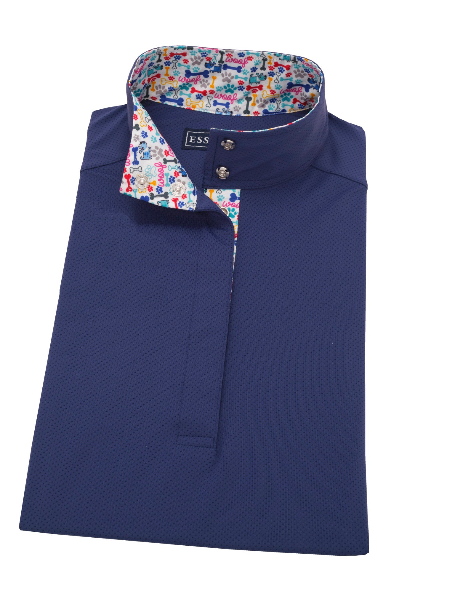 Danny & Ron's Rescue Ladies "Dusk" Navy Performance Long Sleeve Show Shirt