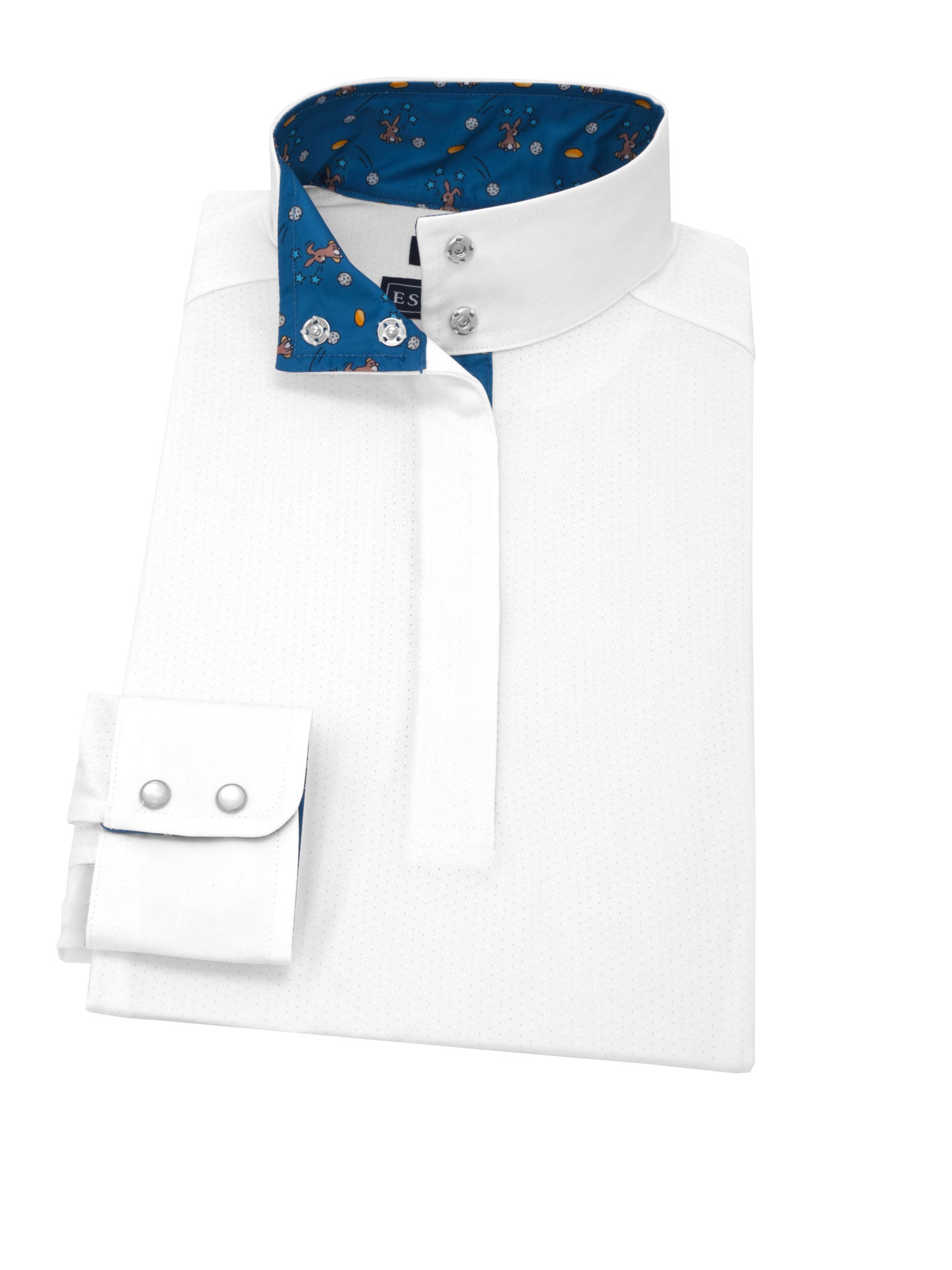 Hole in One Bunny Ladies Talent Yarn Straight Collar Long Sleeve Show Shirt