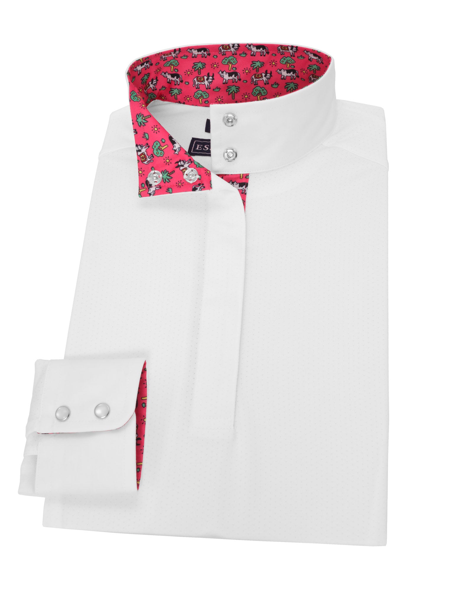 Steer Me Right Ladies Talent Yarn Straight Collar Long Sleeve Show Shirt