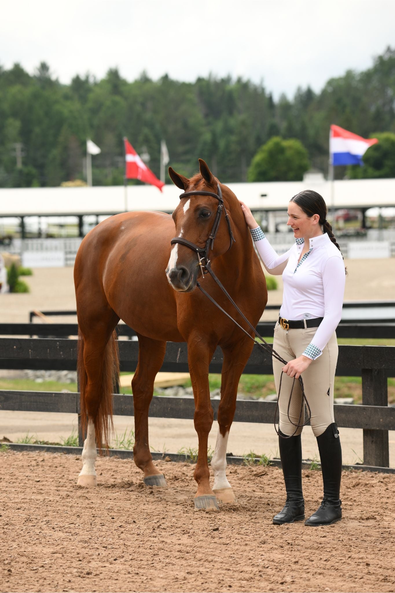 Geometric Ladies Talent Yarn Straight Collar Long Sleeve Show Shirt - Green