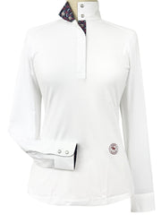 Stirrup Talk Ladies Talent Yarn Straight Collar Long Sleeve Show Shirt