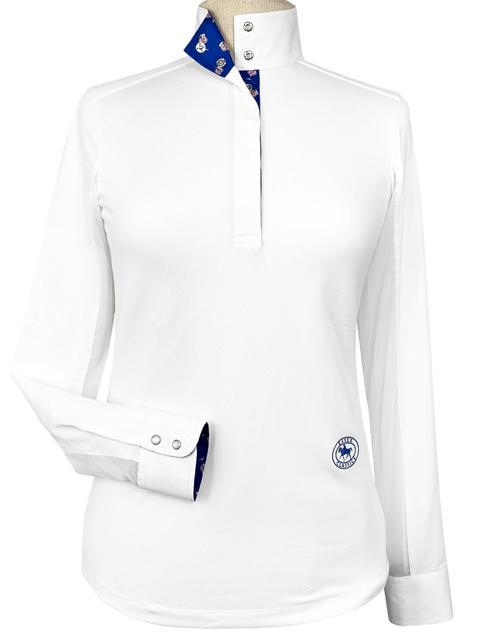 Happy Hour Ladies Talent Yarn Straight Collar Long Sleeve Show Shirt