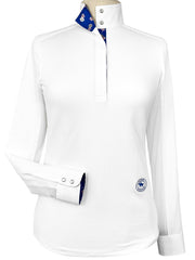 Happy Hour Ladies Talent Yarn Straight Collar Long Sleeve Show Shirt