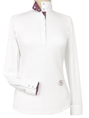 Cozy Cup Season Ladies Talent Yarn Straight Collar Long Sleeve Show Shirt