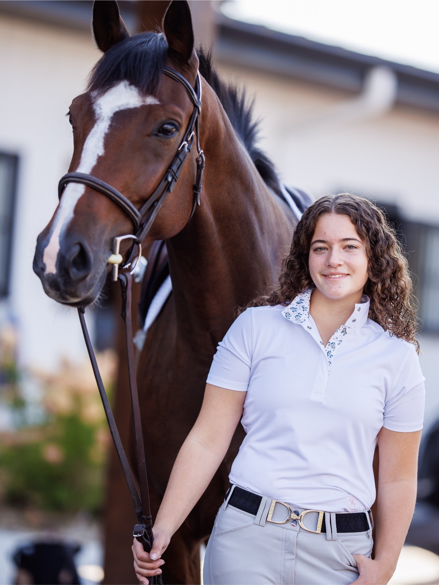 Unicorns Ladies Talent Yarn Straight Collar Short Sleeve Show Shirt