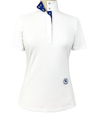 Happy Hour Ladies Talent Yarn Straight Collar Short Sleeve Show Shirt