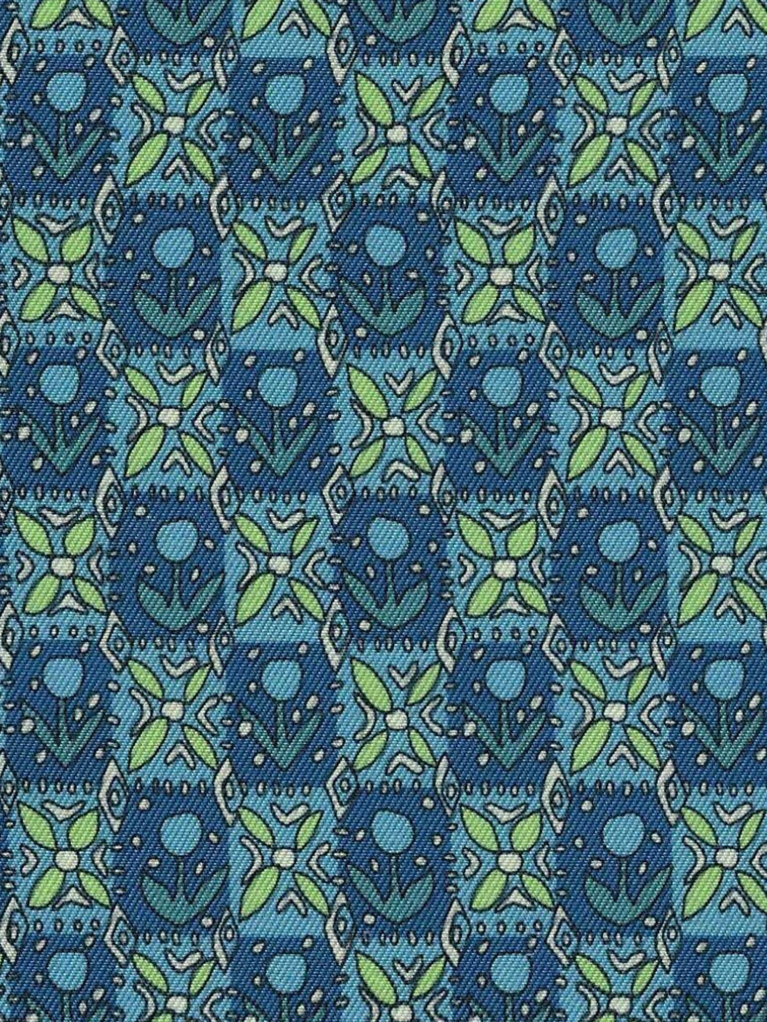 Ladies "Luna II" Blue Gallop Garden Long Sleeve Performance Show Shirt