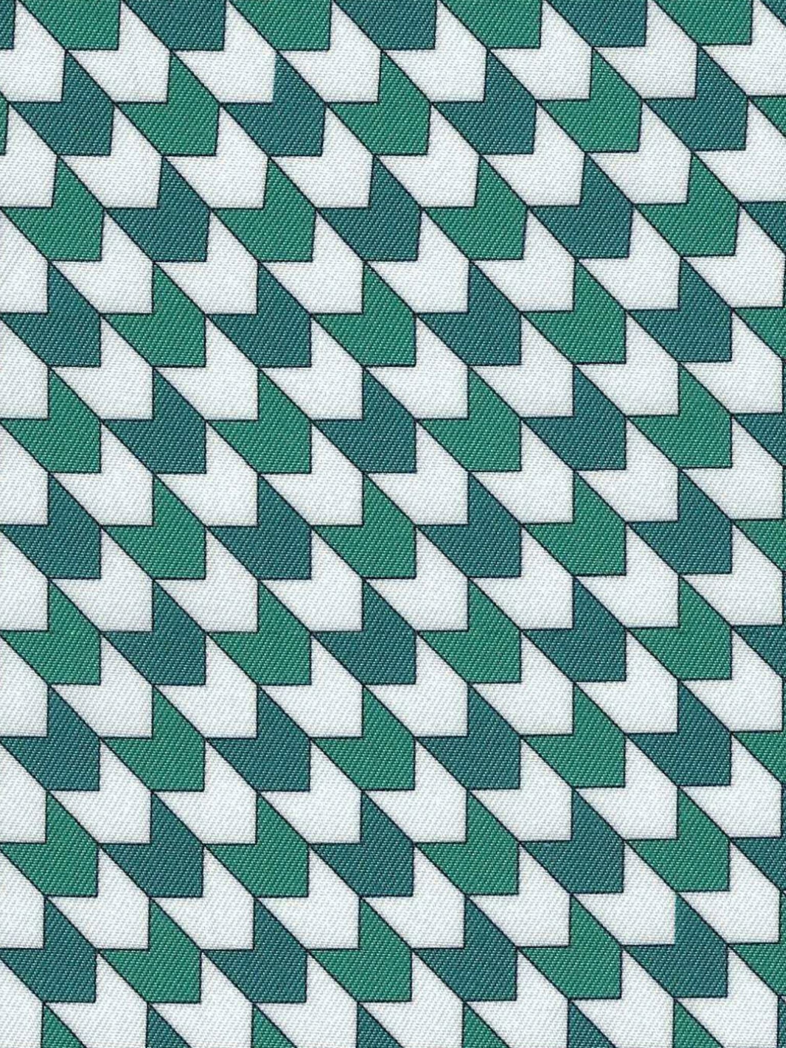 Geometric Ladies Talent Yarn Straight Collar Long Sleeve Show Shirt - Green