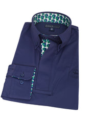 Green is the New Blue Men's "Dusk" Navy Performance Show Shirt