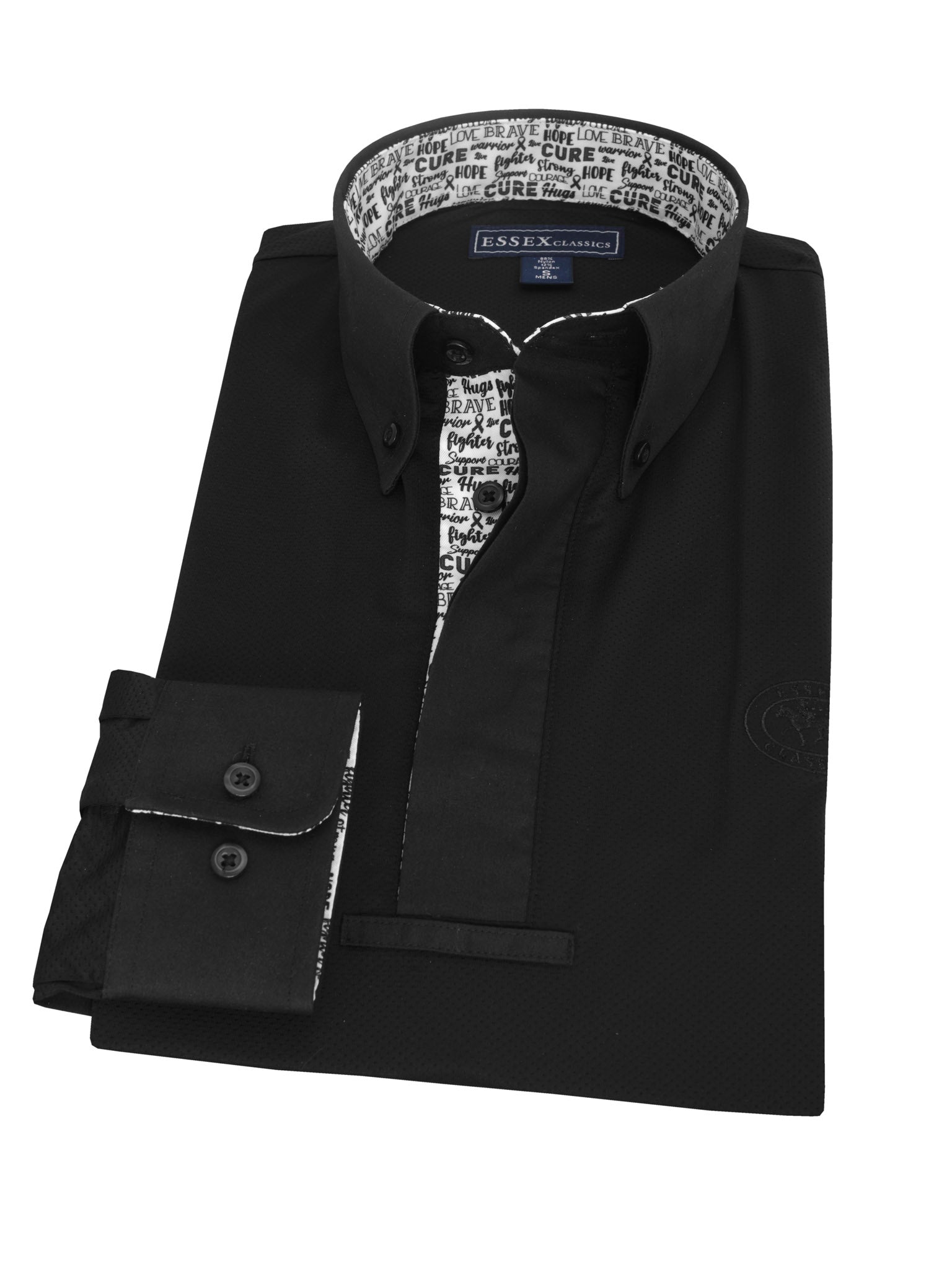 Cure for Cancer Men's "Dusk" Black Performance Show Shirt