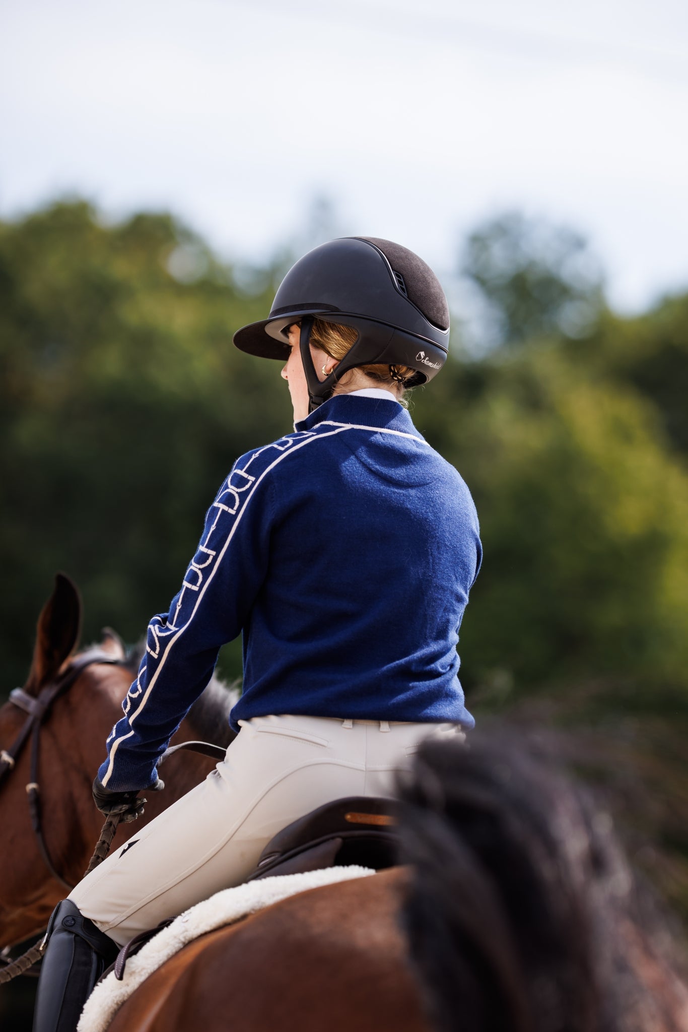Polished Bit Quarter Zip Sweater - Navy