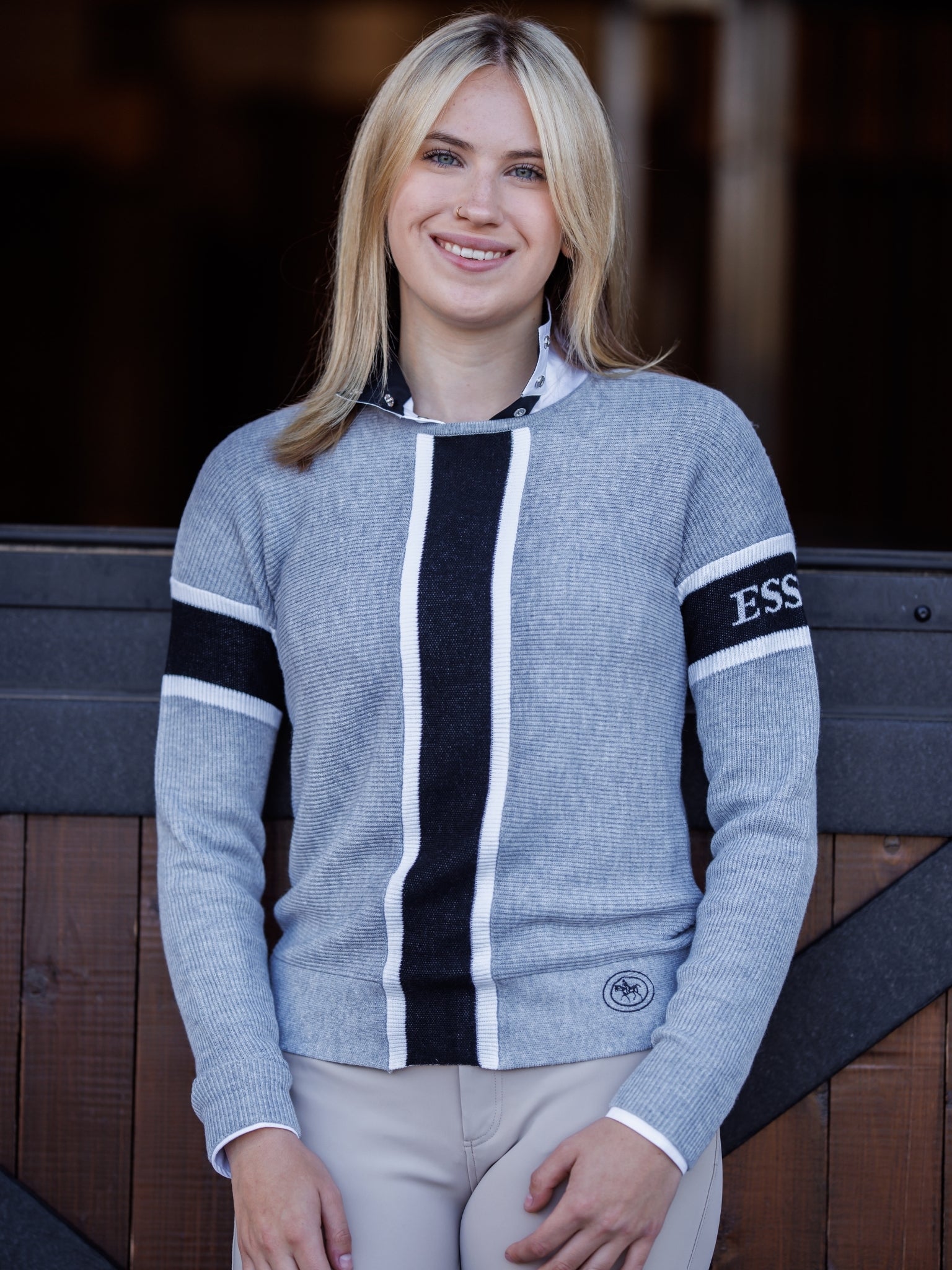 Essex Logo Sweater - Grey