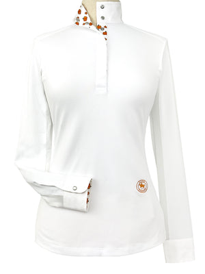 Pumpkins Girls Talent Yarn Straight Collar Long Sleeve Show Shirt