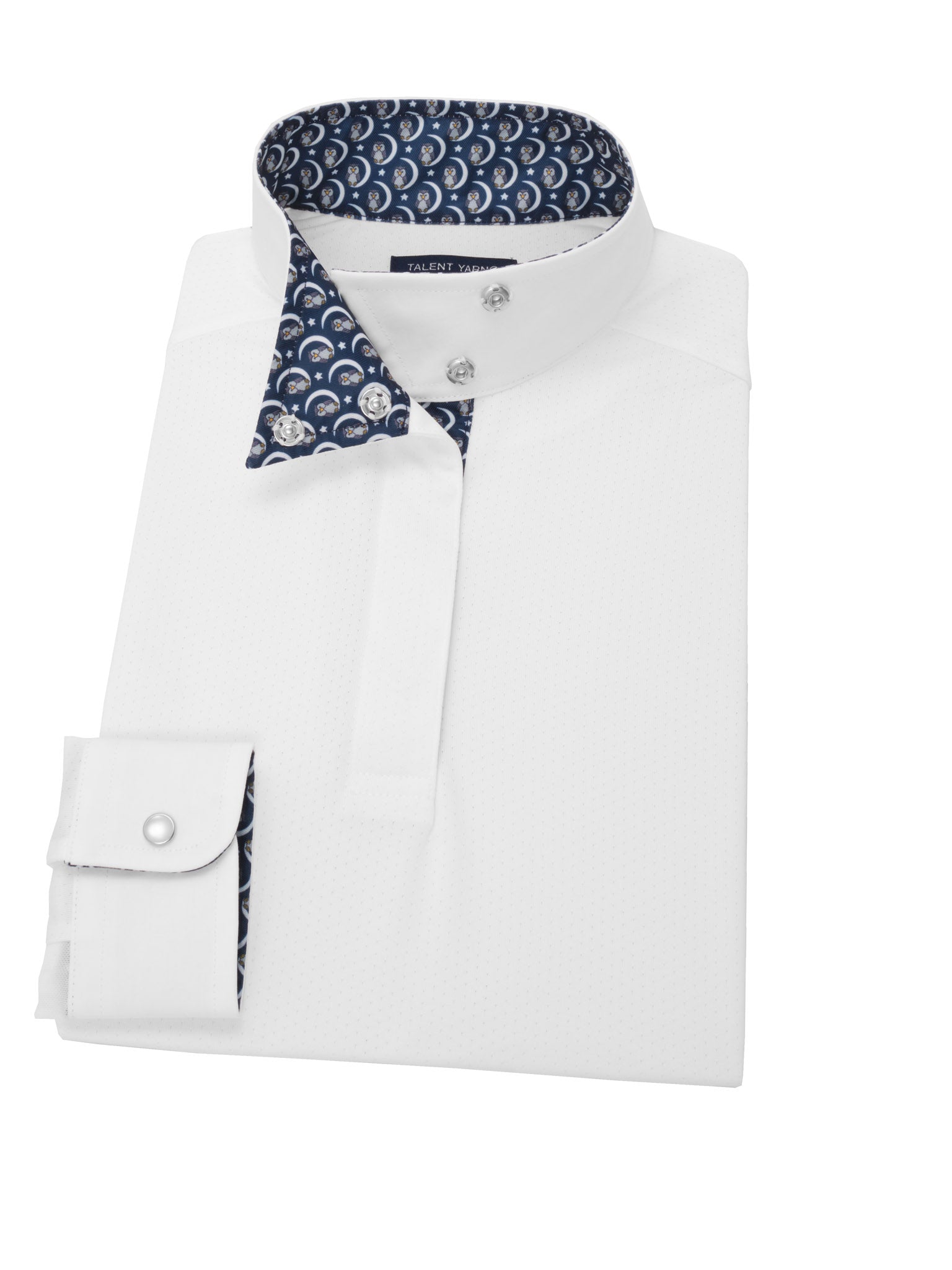 Night Owl Girls Talent Yarn Wrap Collar Long Sleeve Show Shirt