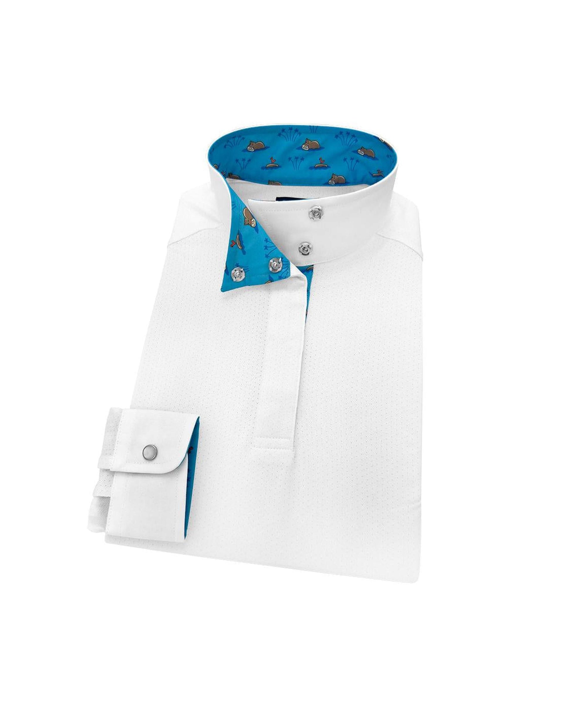 White Girls Talent Yarn with Swimming Hippos Trim