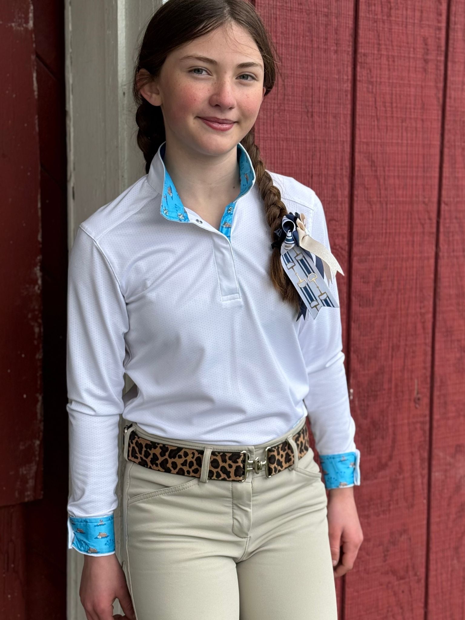 Swimming Hippos Girls Long Sleeve Talent Yarn Show Shirt