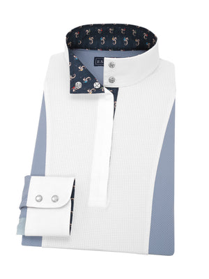 Seahorsin' Around Girls Light Blue "Luna" Performance Show Shirt