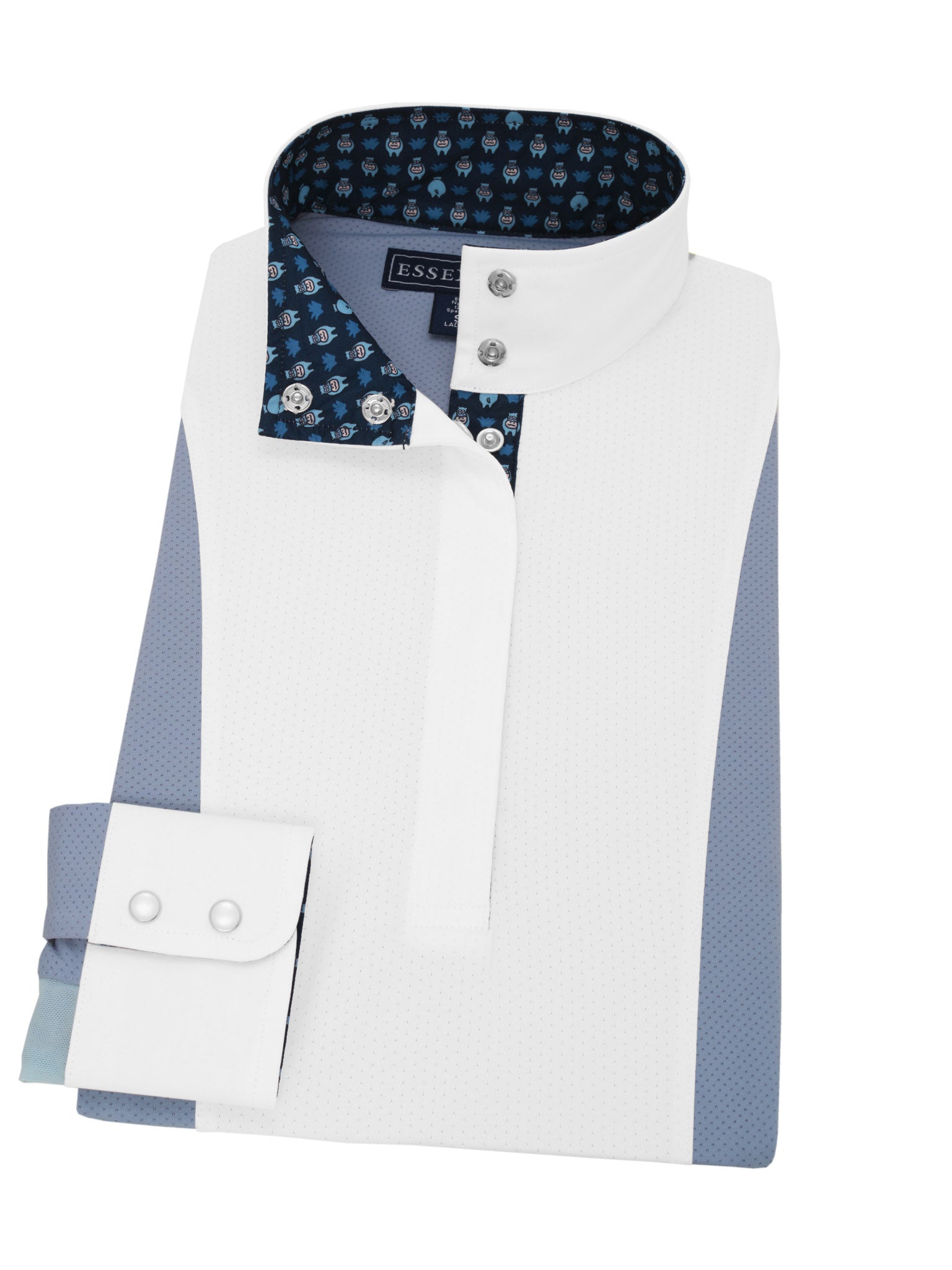 Hippos Coming and Going Ladies "Luna" Light Blue Performance Show Shirt