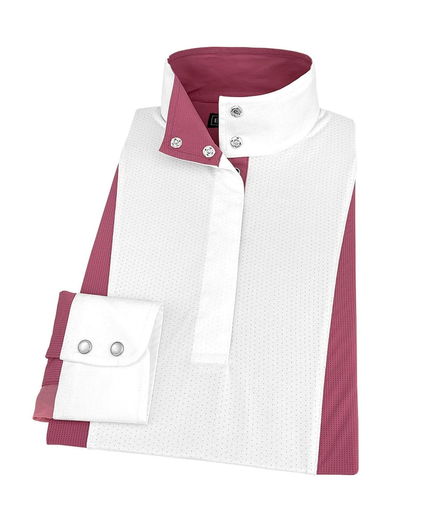 Ladies Dark Pink Self Trim Luna II Performance Show Shirt