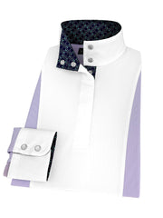 Ladies "Luna II" Lilac Long Sleeve Performance Show Shirt with Bits Trim