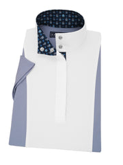 Hippos Coming and Going Ladies "Luna" Light Blue Short Sleeve Performance Show Shirt