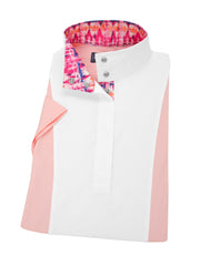 Tie-Dye Girls Pink "Luna" Performance Short Sleeve Show Shirt