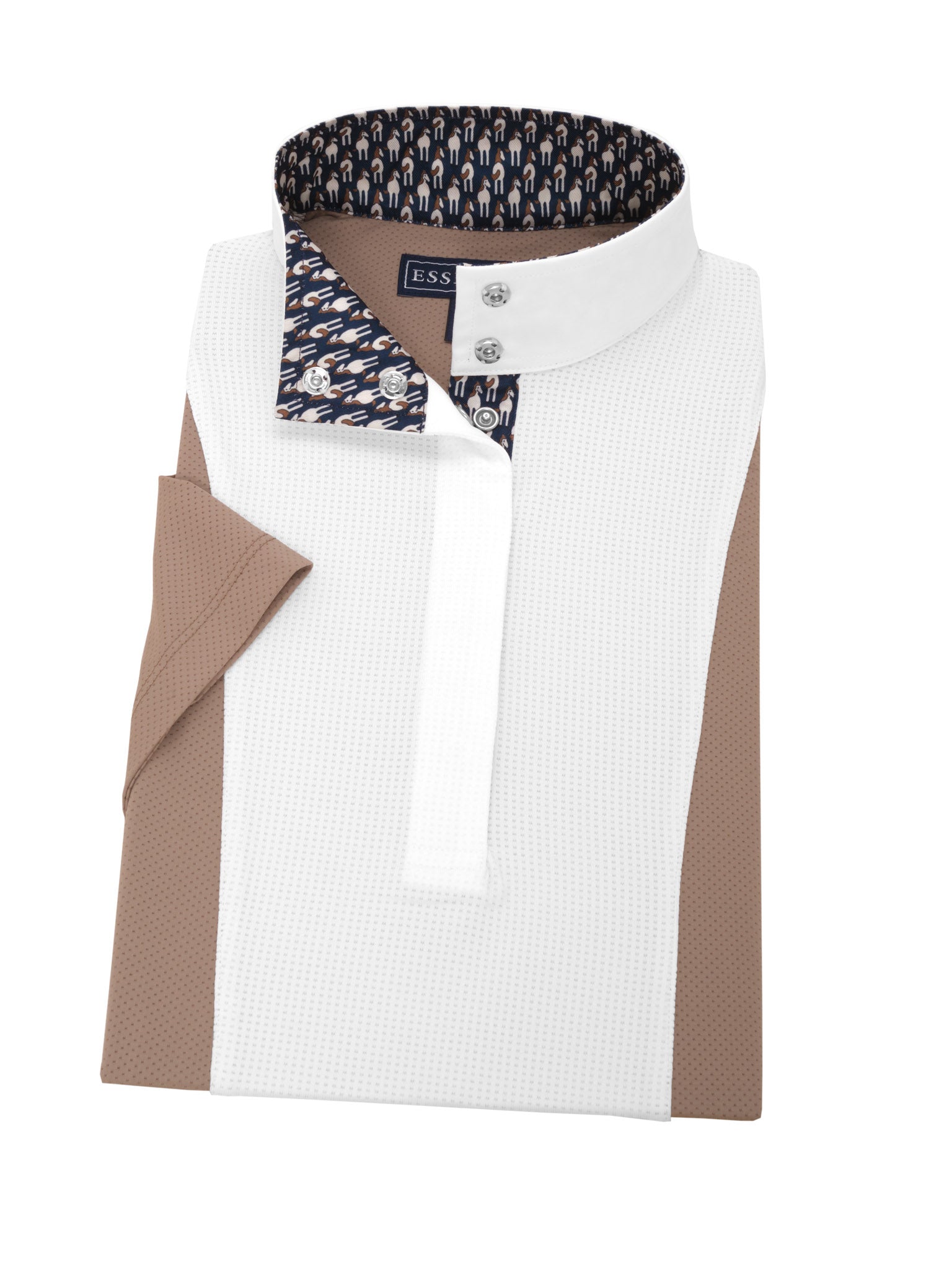 Looking Back Ladies Tan "Luna" Short Sleeve Performance Show Shirt