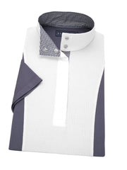 Houndstooth Ladies Dark Grey "Luna" Short Sleeve Performance Show Shirt