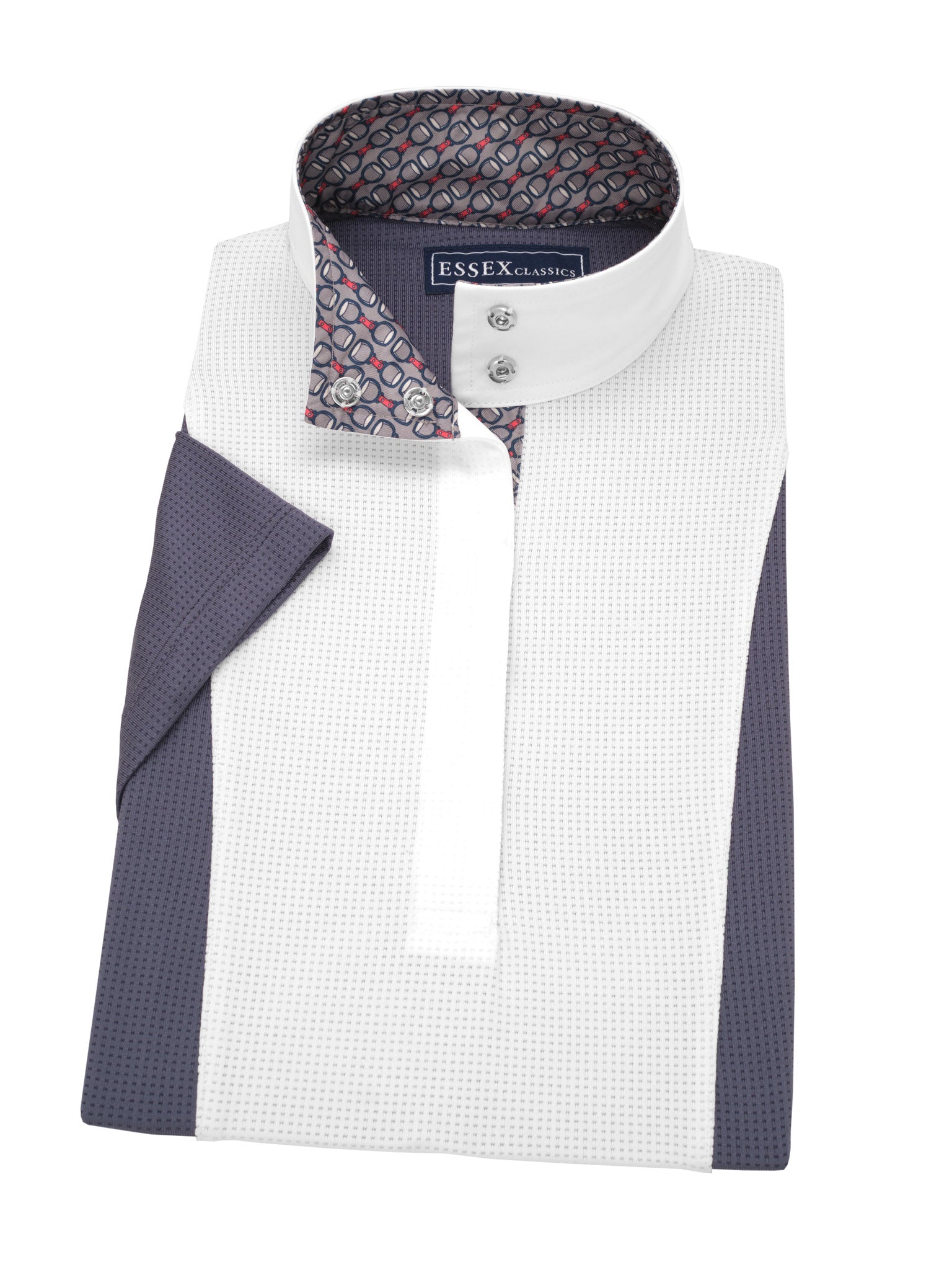 Stirrups Ladies Dark Grey "Luna" Short Sleeve Performance Show Shirt