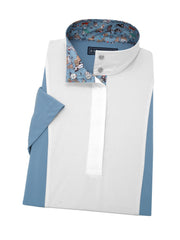 Danny & Ron's Ladies Light Blue "Luna" Short Sleeve Performance Show Shirt