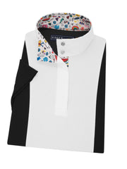 Happy Doodles Ladies "Luna" Black Short Sleeve Performance Show Shirt