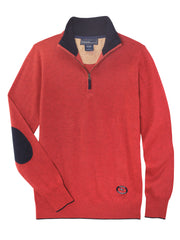 Burnt Orange Trey Quarter-Zip Sweater