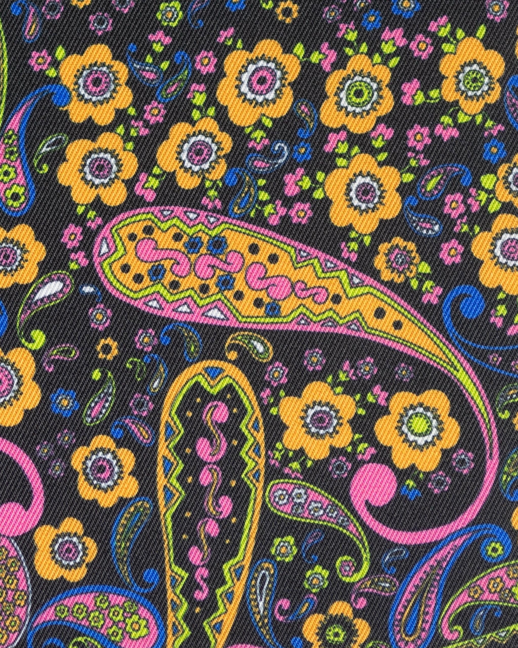 Mod Paisley Ladies Talent Yarn Straight Collar Short Sleeve Show Shirt