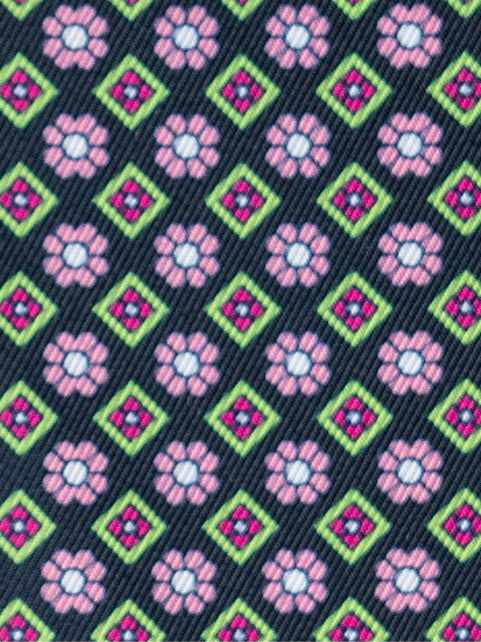 Ladies "Luna II" Pink Short Sleeve Performance Show Shirt with Diamond and Daisy Trim