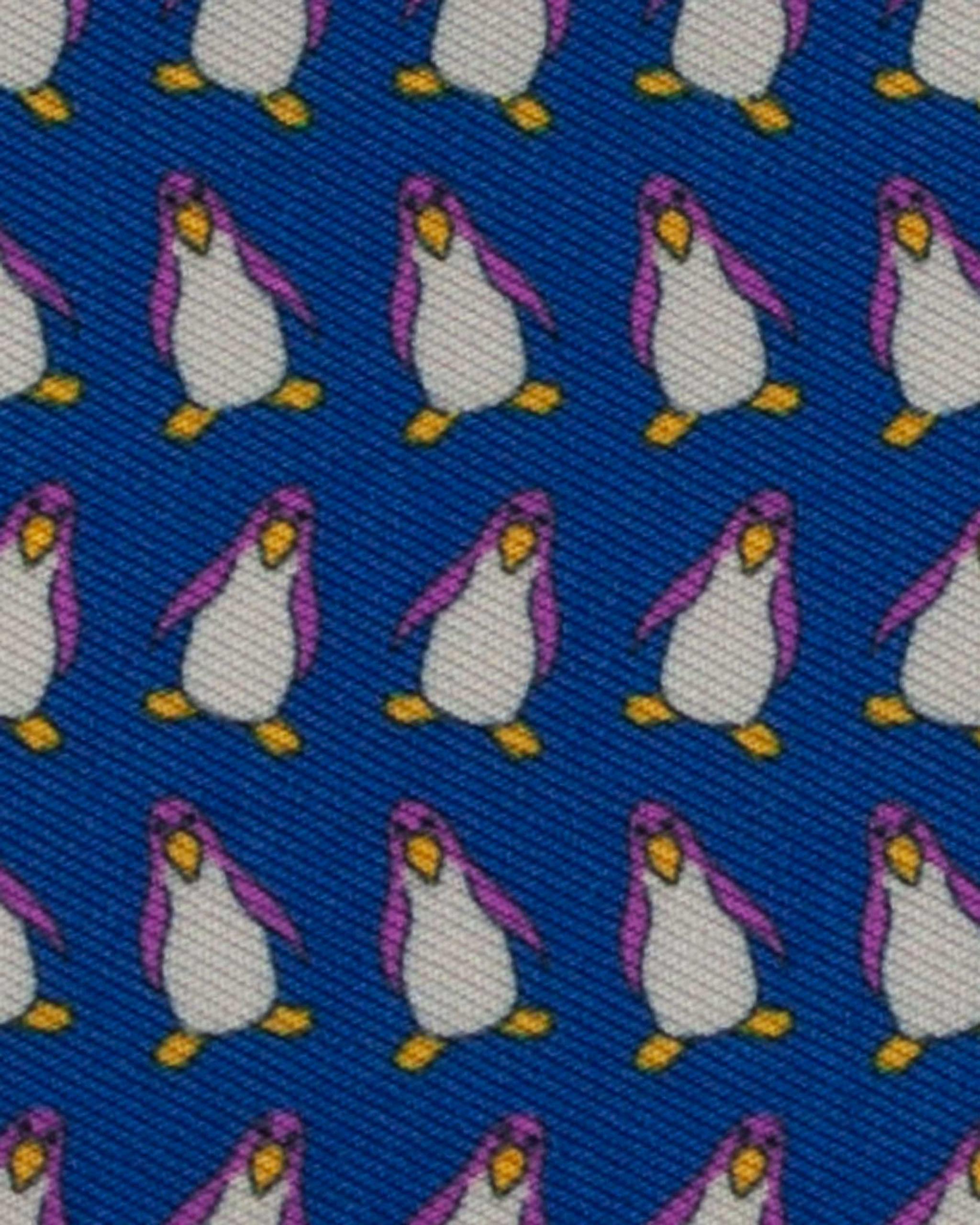 Happy Penguins Ladies Talent Yarn Straight Collar Long Sleeve Show Shirt