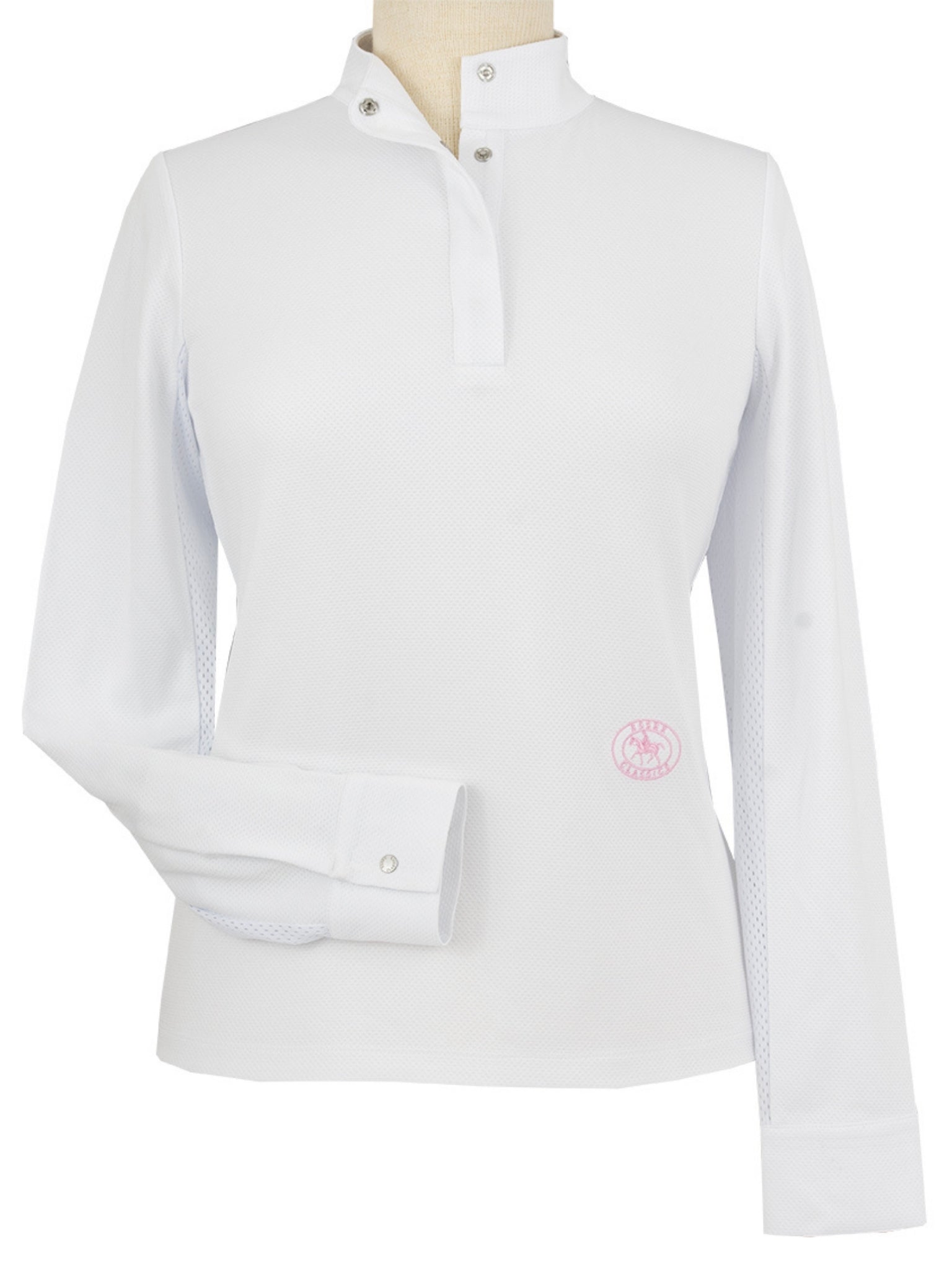 Cambridge Girls Long Sleeve Show Shirt - White