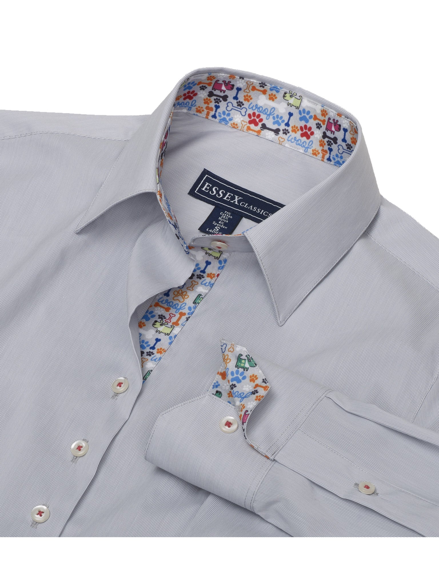 Dora Danny & Ron's Rescue Grey Fine Line Stripe Tailored Shirt