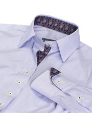 Dora Lavender Fine Line Stripe Tailored Shirt